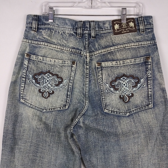 Vintage PJ Mark Jeans Straight Baggy Men's Size 36 x 32 Relaxed Hip Hop Y2K - Picture 7 of 9